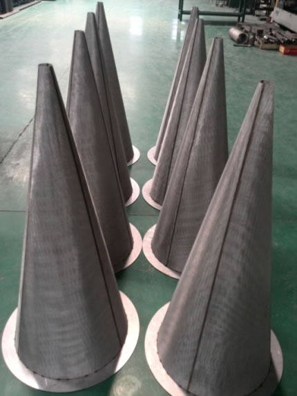 Woven Wire Mesh Conical  Filter